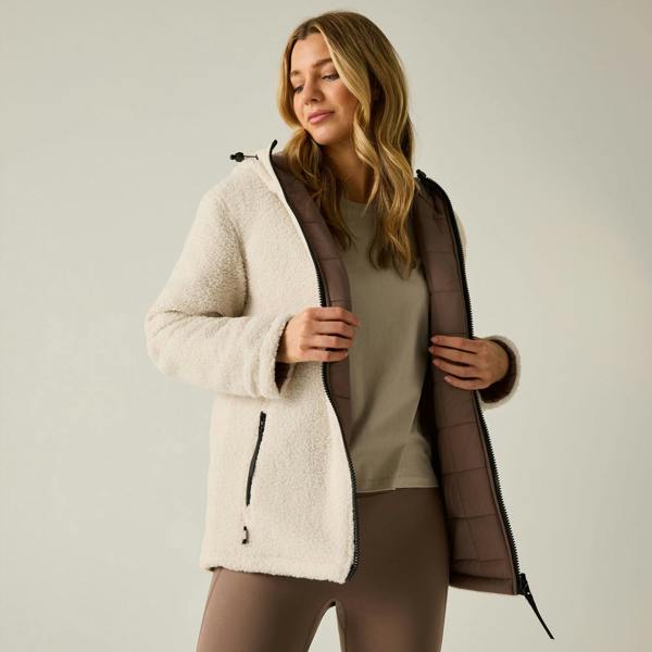 Regatta Womens/Ladies Frankie Reversible Padded Jacket - Mocha/Light Vanilla - 