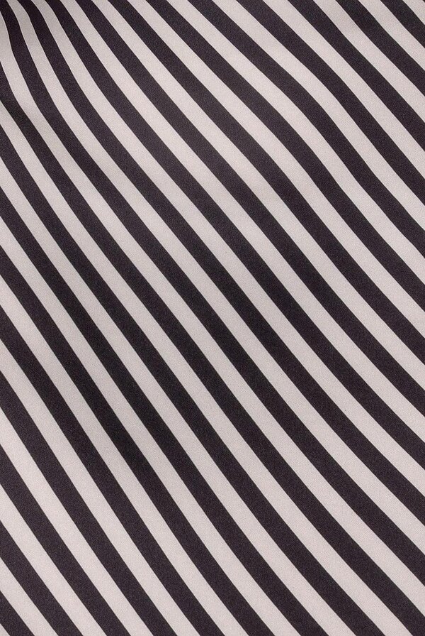 Goddiva Striped A-line Mini Beetlejuice-Inspired Halloween Costume - Black White by Goddiva