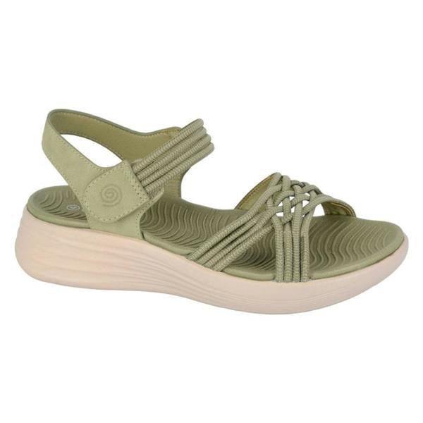 Cipriata Cipriata ELETTA Womens Cross Strap Sandals Sage Green