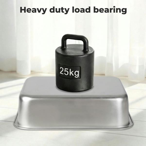 Skylos Cat Litter Box Stainless Steel Toilet Tray for Kittens Cats Large Open
