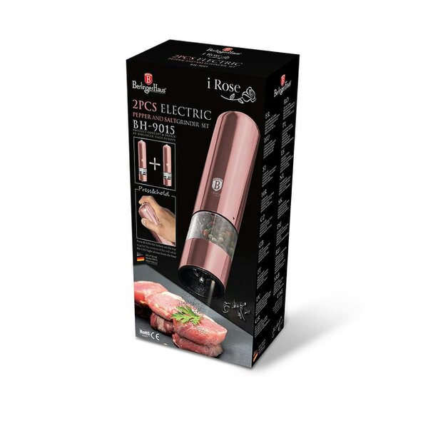 Berlinger Haus Electric Salt & Pepper Mill Set Berlinger Haus BH-9015 I-Rose Collection