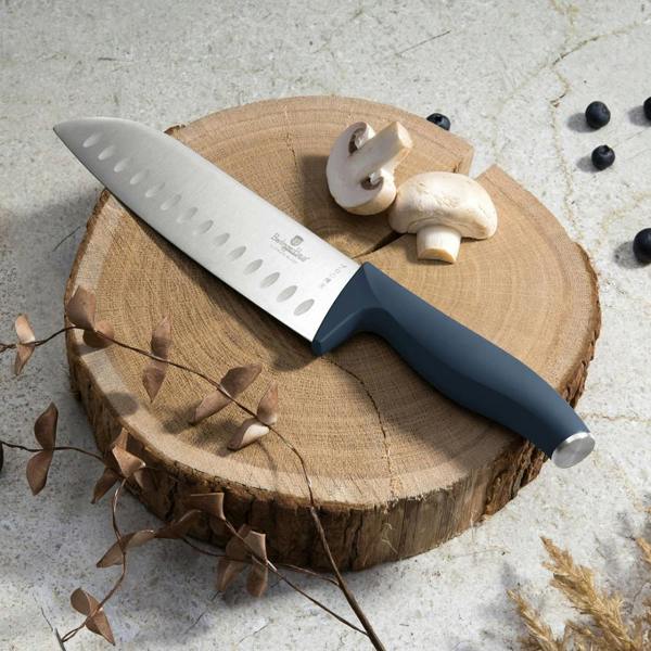Berlinger Haus 10 Piece Knife Set with Bamboo Stand Matt Blue BH3145