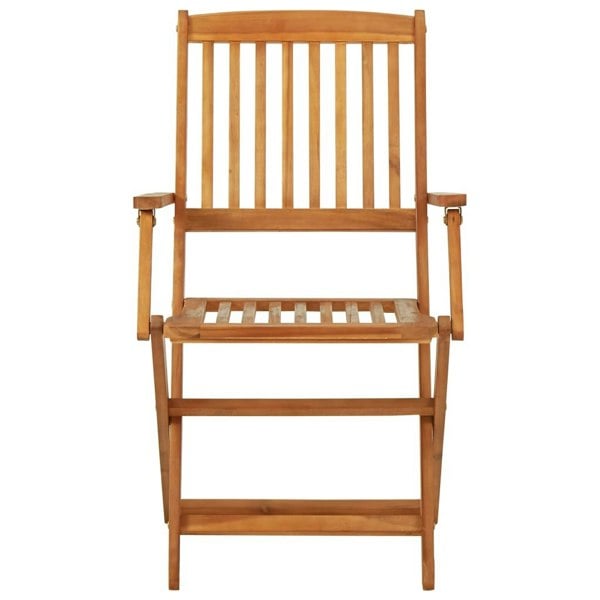 Berkfield 3 Piece Folding Bistro Set solid Acacia Wood