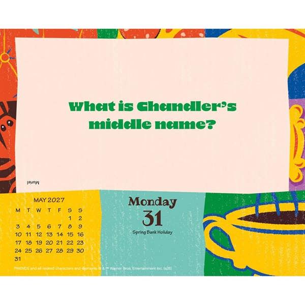Friends Desk Calendar 2027, Desk Calendars, Day To View, Entertainment, Gift