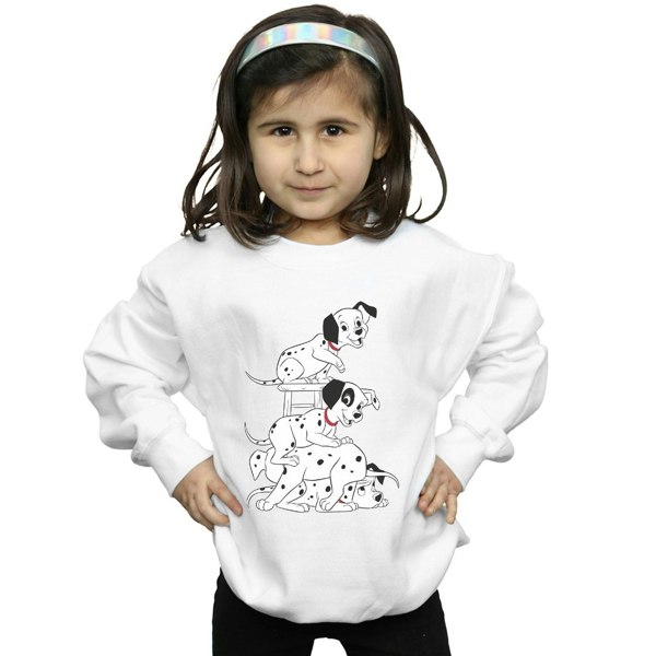 Disney Girls 101 Dalmatians Chair Sweatshirt - White