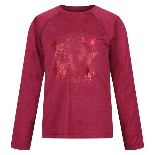 Regatta Girls Butterfly Raglan T-Shirt - Rumba Red - 