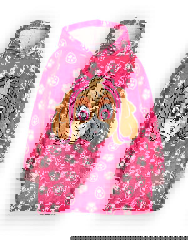 Paw Patrol Girls Pink Blanket Hoodie