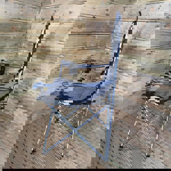 Samuel Alexander Luxury Padded High Back Folding Outdoor / Camping / Fishing Chair in Grey