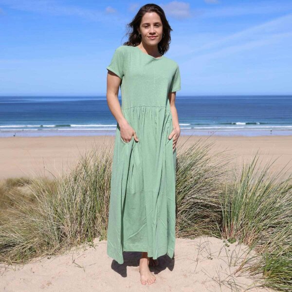 Lazy Jacks LJ525 - Ladies Long Gathered Dress - Grass