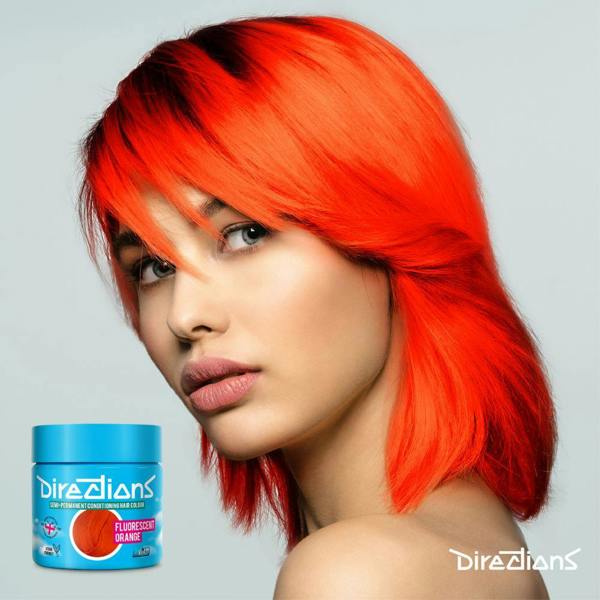 Directions 4 x La Riche Directions Semi-Permanent Hair Color 100ml Tubs - Fluorescent Orange