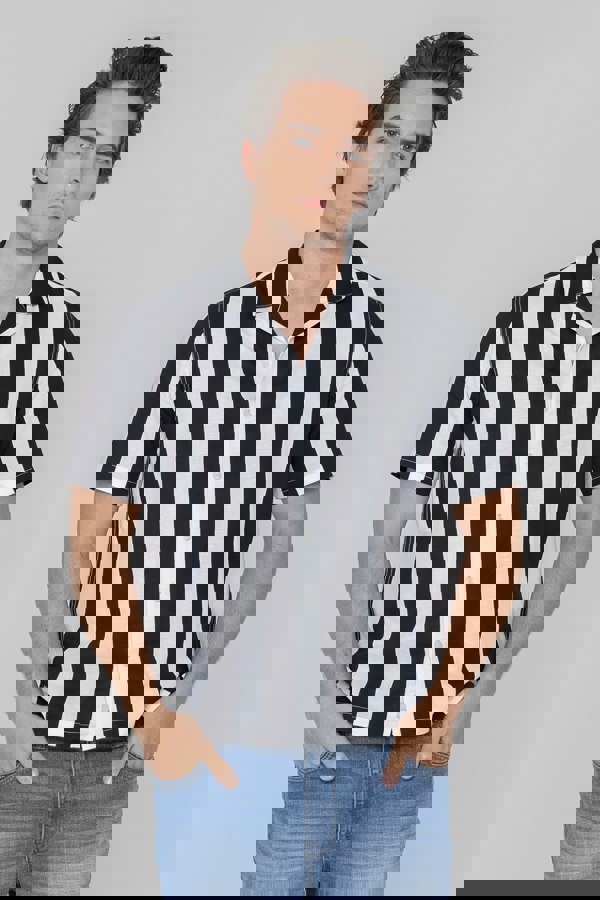 ENORSIA Revere Collar Short Sleeves Shirt