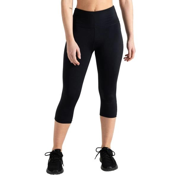 Regatta Womens/Ladies Dash Print 3/4 Length Gym Leggings - Black - 