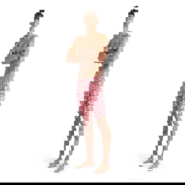 Limited edition leopard skin Powerskin ST NEXT Jammer swim trunks in pink with black trim