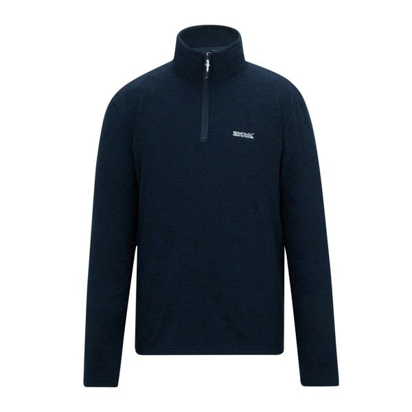 Regatta Mens Thompson Marl Half Zip Fleece Jacket - Navy