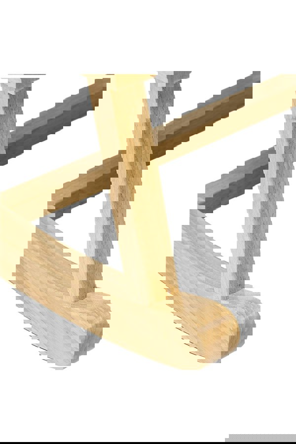 Living and Home Grey Linen Wooden Rocking Chair