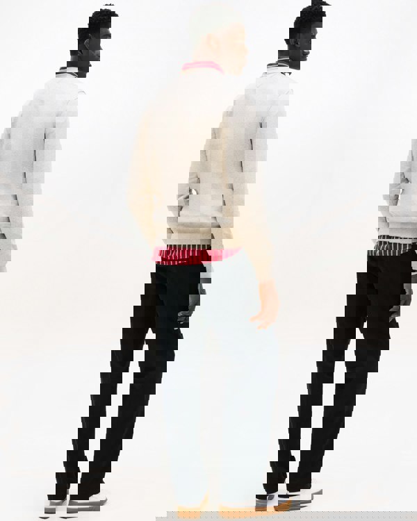 Tommy Hilfiger Tommy Logo Mens Sweatshirt - Heathered Pebble