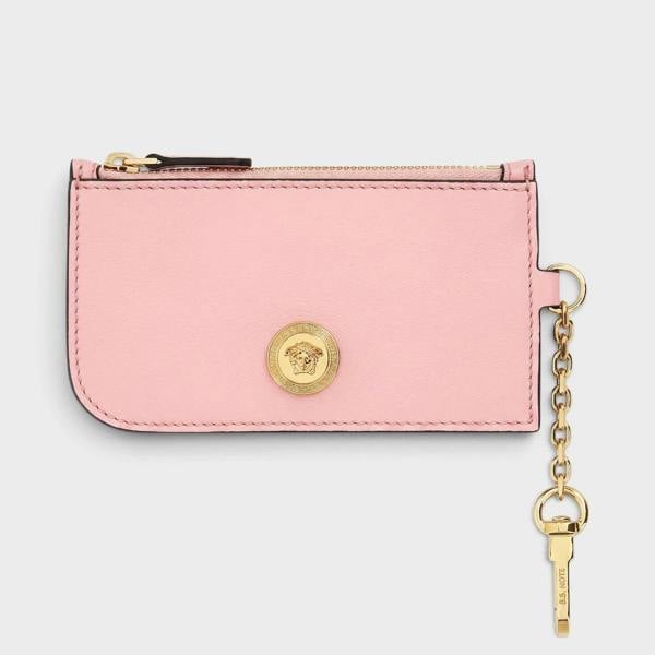 Versace Icon Card Case Wallet Light Pink