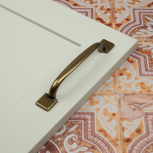 Handle & Home 128mm Antique Brass Square Foot Handle