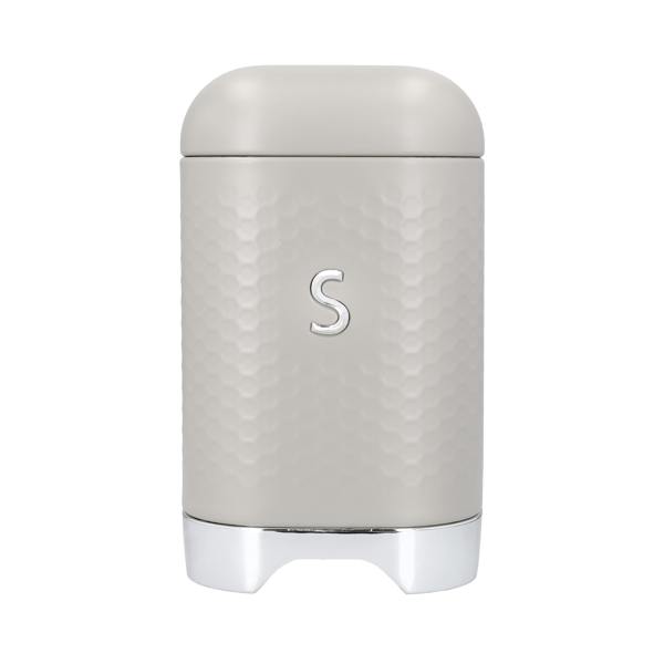 KitchenCraft Lovello Textured Geo Metal Sugar Canister
