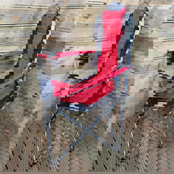 Samuel Alexander Luxury Padded High Back Folding Outdoor / Camping / Fishing Chair in Red