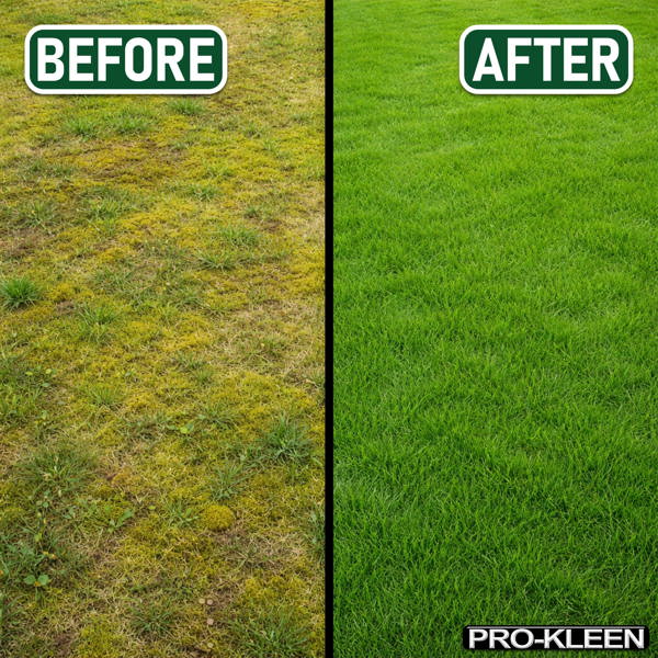 ProKleen Pro-Kleen Professional Lawn Sand 5:0:0 + 3% Iron Fast Greening, Thicker, Healthier & Stronger Grass