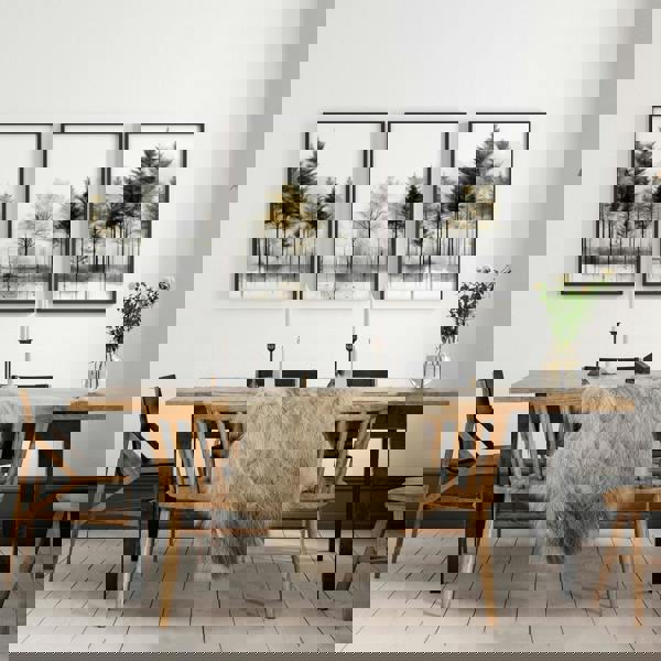 Modern Living Room Wall Art | Set of 3 Asian Inspired Wall art Prints