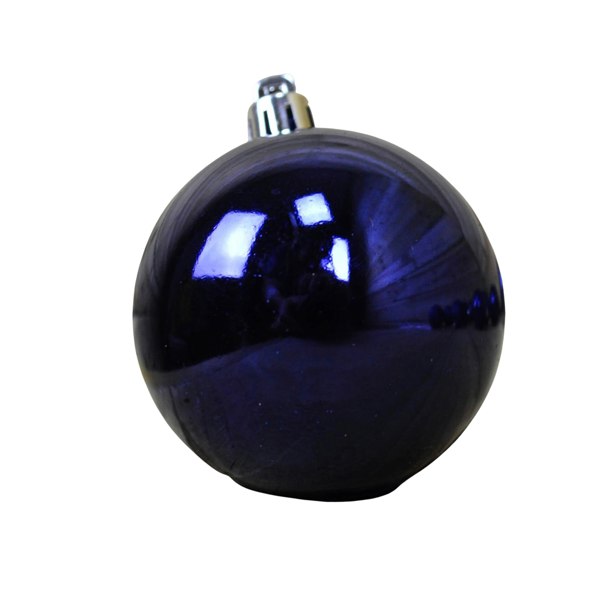 Samuel Alexander 24 Pack 60mm Multi Finish Shatter Proof Christmas Tree Baubles - Midnight Blue