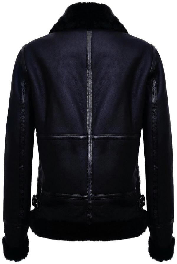 Infinity Leather Womens Black B3 Sheepskin Leather Jacket-Campinas