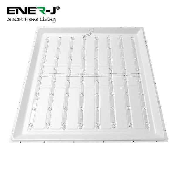 ENER-J Pack of 2, 30W High Lumen 595x595 mm Backlit Panels, Lifud Driver 4800 Lumens, 5 Years, 6500K
