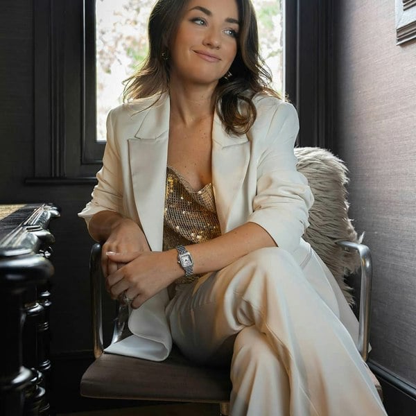 Sekonda Monica Silver Stone Set Watch 40655