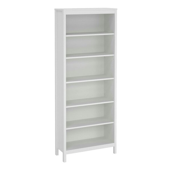 Wyld Haus Wildberry Matt White Wooden Bookcase 5 Shelves