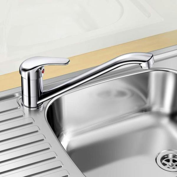 Blanco Daras Polished Chrome Single-Level High Pressure Kitchen Mixer Tap