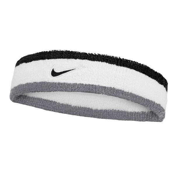 Nike Classic Swoosh Headband - White/Grey - 