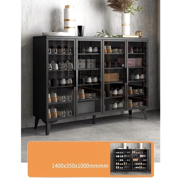 Camila Shoe Storage, Black, product image