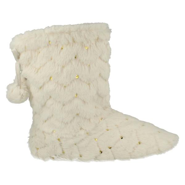Spot On Ladies Spot On Sequined Slipper Boots
