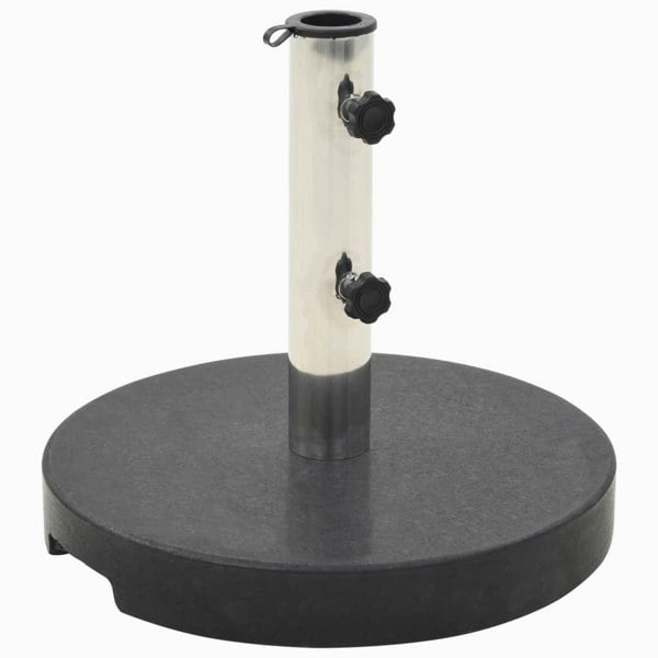 Berkfield Parasol Base Granite 20 kg Round Black