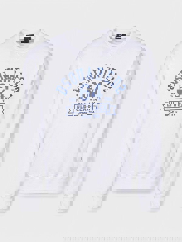DSqaured2 Fullback College Sweatshirt White - Supplied FashionDSquared2