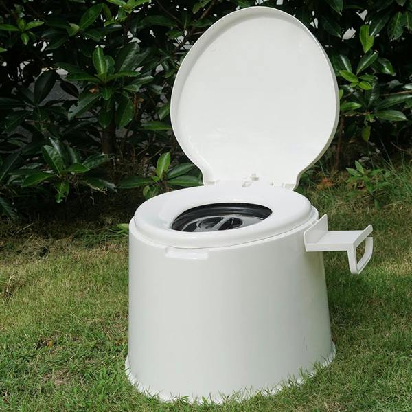 Gr8 Garden 5L Portable Camping Toilet Compact Adult Travel Seat Outdoor Festival Caravan