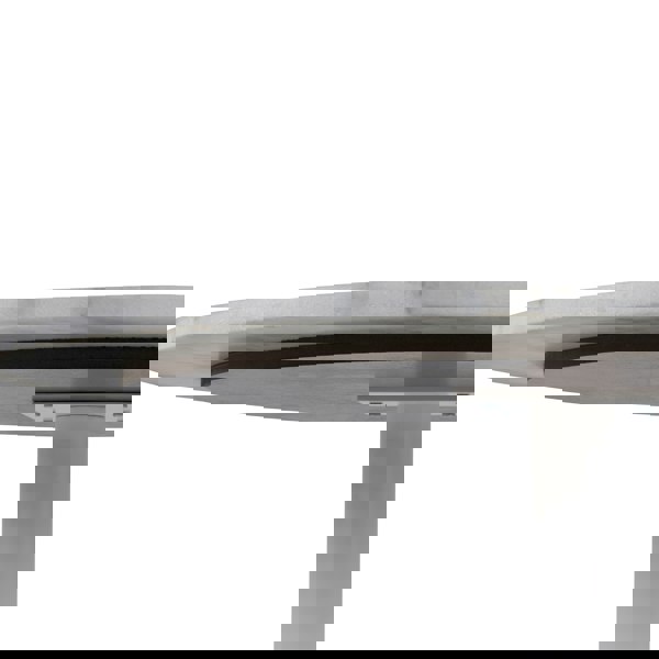 Furniture To Go Tarifa Round Dining Table with White Polished Marble Top and White Base