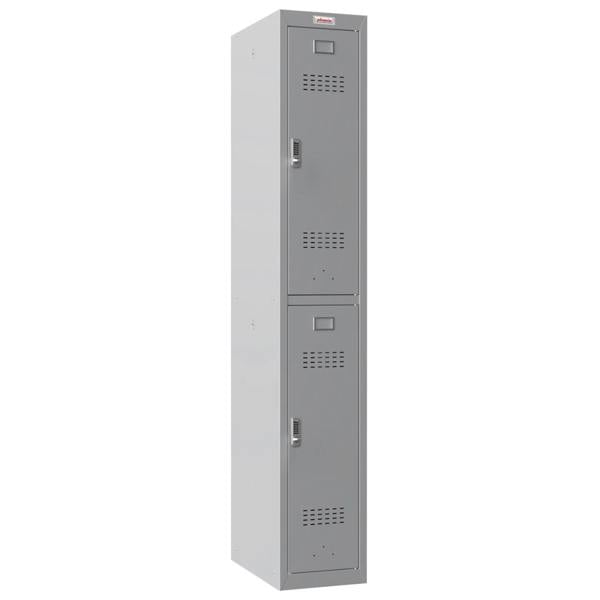 Phoenix Safe Phoenix PL Series PL1230GGE 1 Column 2 Door Personal Locker in Grey with Electronic Locks