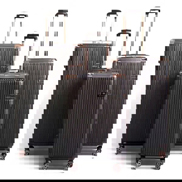 Snowball Hard Shell Luggage 8 Spinner Wheels Travel Suitcase