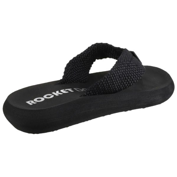 Rocket Dog model Sunset Webbing Flip Flop Female in Black