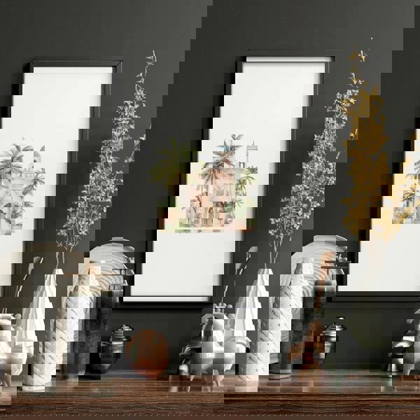 Wall Canvas Living Room | Set of 3 Moroccan Inspired Wall art Prints