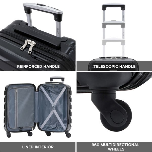 Flight Knight 29" Large Suitcase Check-in Hold Luggage Hard Shell 4 Wheels TSA Lock