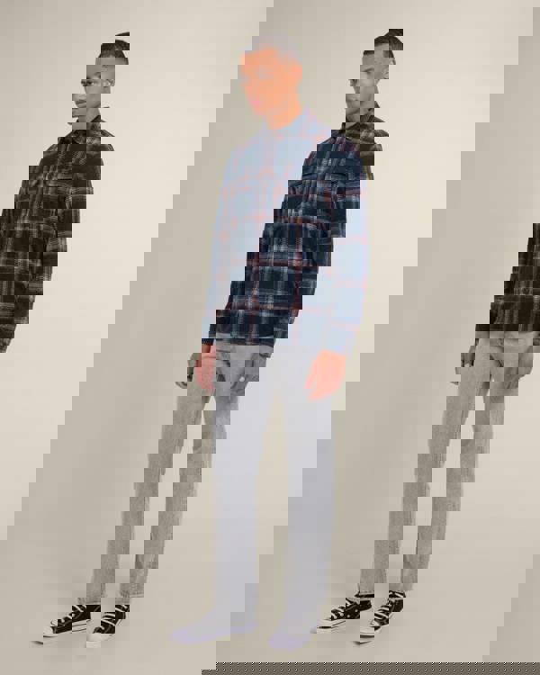 Larsson & Co Skagen - Multi Check Jersey Casual Overshirt