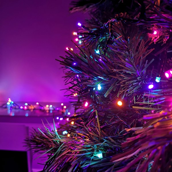 Samuel Alexander 480 LED 6.2m Premier Clusterbrights Indoor Outdoor Multifunction Mains Operated Christmas Cluster Lights with Timer in Rainbow
