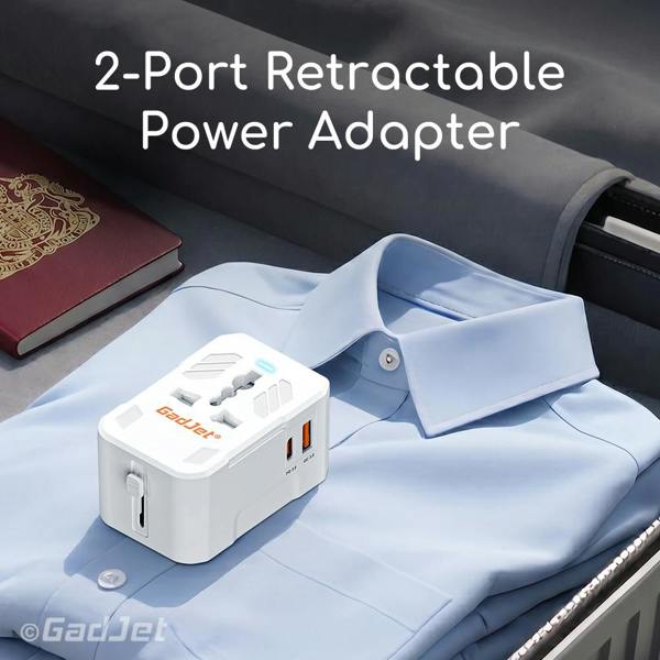 GadJet Rapid 2-Port World Travel Adapter