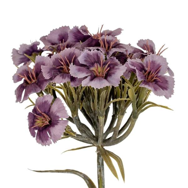 Hill Interiors Dianthus Artificial Flower Spray - Purple - 