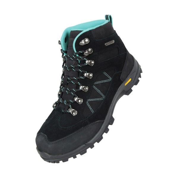 Mountain Warehouse Women's Storm Suede Waterproof Hiking Boots - Black