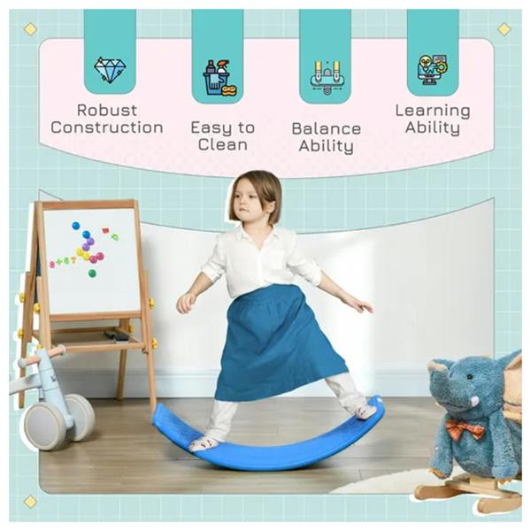 Dragodirect Balance Board Montessori Wobble Stepping Stone Toy for Kids Ages 3–6